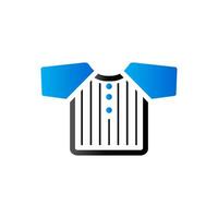 Baseball Jersey Symbol im Duo Ton Farbe. Sport Uniform Mannschaft vektor