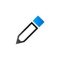 Bleistift Symbol im Duo Ton Farbe. kritzeln skizzieren planen vektor