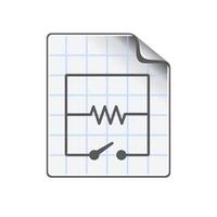 elektrisch Schalter Diagramm Symbol im Farbe. industriell vektor