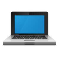 Laptop Symbol im Farbe. Computer elektronisch Anzeige vektor