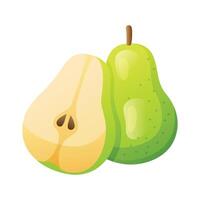 päron frukt ikon design. färsk frukt vektor