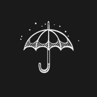 paraply klotter skiss illustration vektor