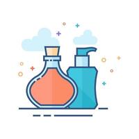 aromaterapi ikon platt Färg stil vektor illustration