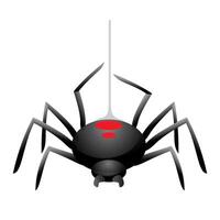 Spindel ikon i Färg. djur- arachnid läskigt halloween vektor