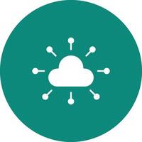 Wolke Netzwerk Symbol Vektor Bild. geeignet zum Handy, Mobiltelefon Apps, Netz Apps und drucken Medien.