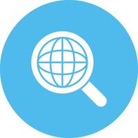 global Suche Symbol Vektor Bild. geeignet zum Handy, Mobiltelefon Apps, Netz Apps und drucken Medien.