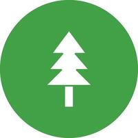 vintergröna träd ikon vektor bild. lämplig för mobil appar, webb appar och skriva ut media.