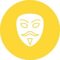 Hacker Maske Symbol Vektor Bild. geeignet zum Handy, Mobiltelefon Apps, Netz Apps und drucken Medien.