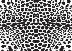 Schwarz-Weiß-Muster wie weiße Leopardenhaut. vektor
