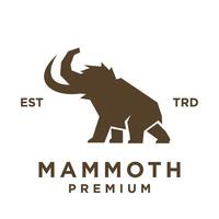 mammut logotyp ikon design ikon illustration vektor