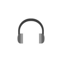 Headset Audio- Symbol im eben Farbe Stil. vektor
