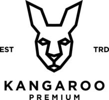 känguru logotyp ikon design illustration vektor