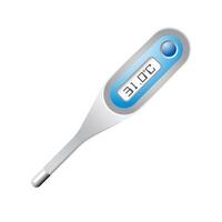 termometer ikon i Färg. medicinsk Utrustning sjukvård vektor