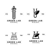 Grün Labor Blatt Logo Symbol Design Illustration vektor