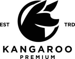 Känguru Logo Symbol Design Illustration vektor