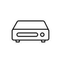 Mini pc Linie Symbol Design Illustration vektor