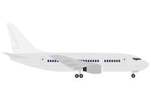 Passagierflugzeug-Lagervektorillustration lokalisiert auf weißem Hintergrund vektor