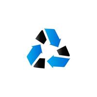 recyceln Symbol Symbol im Duo Ton Farbe. Umgebung recycelbar gehen Grün vektor