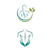 Chiropraktik Symbol Vektor Icon Design Illustration