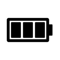 Full batteri vektor ikon
