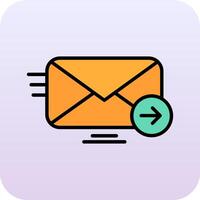 Email geschickt vecto Symbol vektor