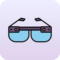 smart glasögon Vecto ikon vektor
