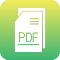 pdf fil Vecto ikon vektor
