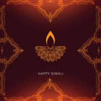 vacker hinduisk festival av diwali vektor bakgrund