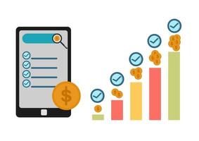 Geschäfts- oder Finanzillustrationen vektor