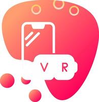 virtuell verklighet Vecto ikon vektor