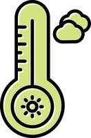 Temperatur heiß vecto Symbol vektor