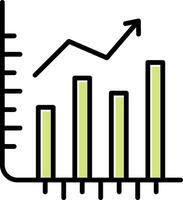 lager tillväxt Vecto ikon vektor