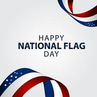 Happy National Flag Day Vector Illustration. Tag der Nationalflagge