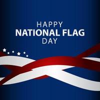 Happy National Flag Day Vector Illustration. Tag der Nationalflagge