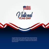 Happy National Flag Day Vector Illustration. Tag der Nationalflagge