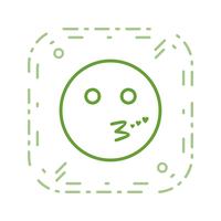 Kuss Emoji-Vektor-Symbol vektor