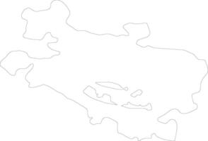 Alava Spanien Gliederung Karte vektor