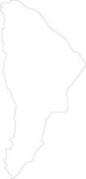 fjärran etiopien översikt Karta vektor