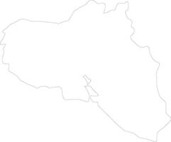 cienfuegos Kuba Gliederung Karte vektor