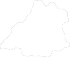 benguela Angola Gliederung Karte vektor