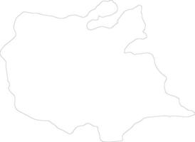 öst azarbajdzjan iran översikt Karta vektor