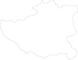 diber Albanien Gliederung Karte vektor