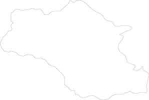 Gambela Völker Äthiopien Gliederung Karte vektor