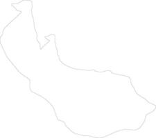 gilan iran översikt Karta vektor