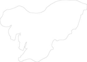 Vorsorge Guinea Gliederung Karte vektor
