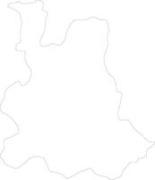 houet Burkina faso översikt Karta vektor