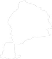 Jawzjan Afghanistan Gliederung Karte vektor