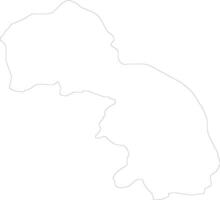 kukes Albanien Gliederung Karte vektor