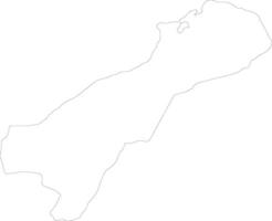 la Guajira Kolumbien Gliederung Karte vektor