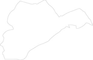 logar Afghanistan Gliederung Karte vektor